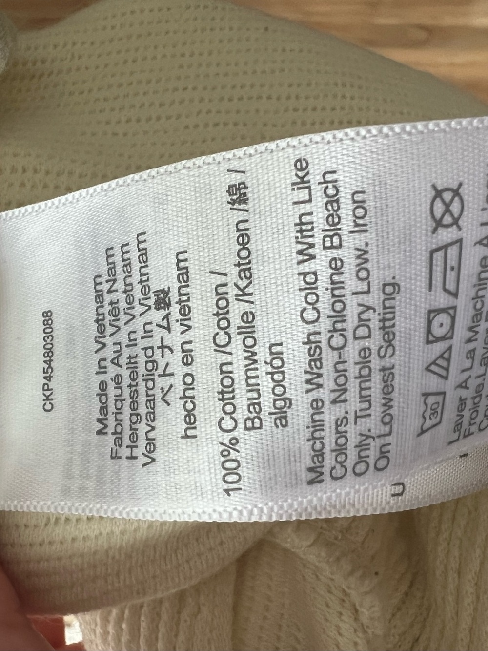 100% Cotton Madewell Cream Button-Front Ribbed Tank Plus Size - Picture 4 of 5